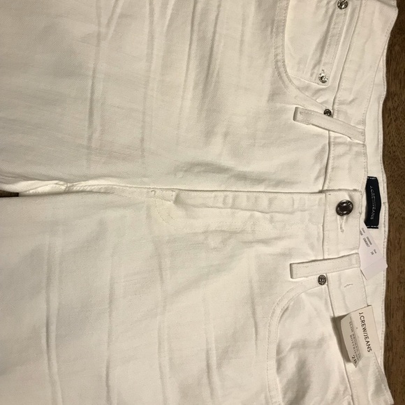J. Crew Slim Broken-In Boyfriend White Jeans Sz 28 - Picture 7 of 8